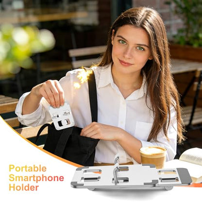 Cell Phone Stand, Adjustable Angle Cell Phone Stand Aluminum Desktop Phone Holder Cradle Dock