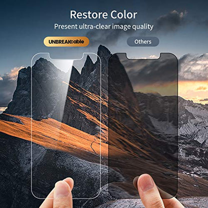 UNBREAKcable Privacy Screen Protector for iPhone 12/12 Pro, 2-Pack - size: iPhone 12/12 Pro