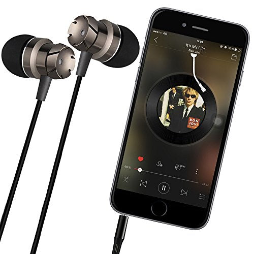 SourceTon 3 Packs Wired Earbuds with Microphone & Remote, in Ear Earphone Stereo Sound Noise Isolating Tangle Free for Smartphones, Laptops, Gaming, Fits All 3.5mm Interface Device - color: Black