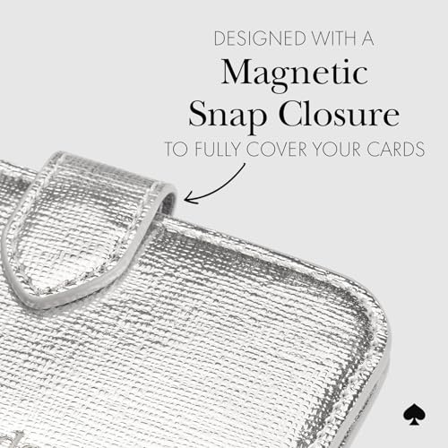 kate spade new york Morgan Magnetic Card Holder/Wallet - Metallic Silver - color: Morgan - Metallic Silver