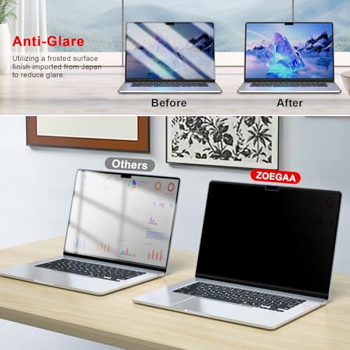 Magnetic Privacy Screen for Macbook Pro 16 Inch (2021-2026, M1,M2,M3,M4,M5) - size: macbook pro 16 inch