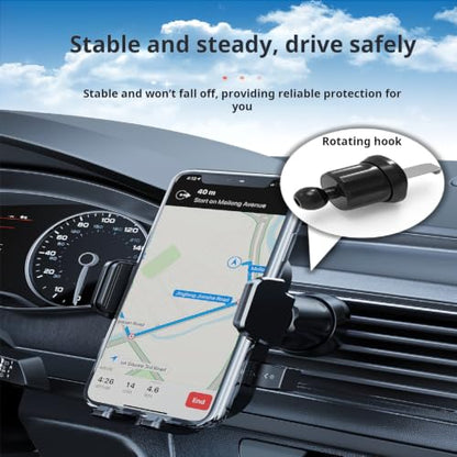 Car Phone Holder Mount for Dodge Charger Sedan 2011-2020 - color: Textured Finish