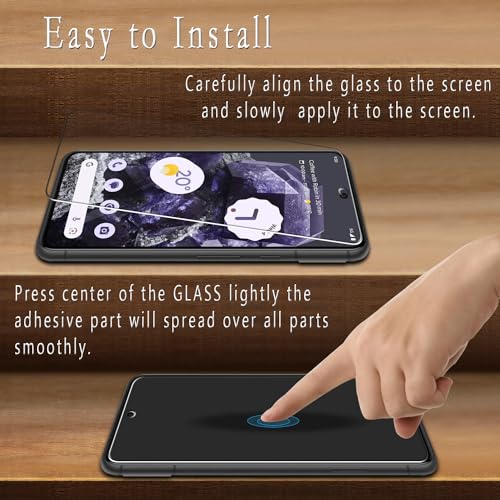2 Pack Screen Protector for Google Pixel 8A 6.1 inch Tempered Glass - color: Clear-Google Pixel 8a