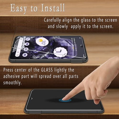 2 Pack Screen Protector for Google Pixel 8A 6.1 inch Tempered Glass - color: Clear-Google Pixel 8a