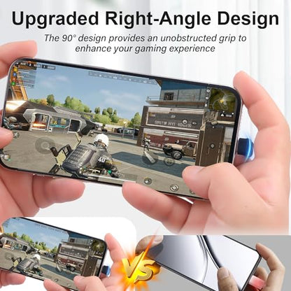Right-Angle USB-C to USB-A Flat Cable,PD 65W USB-C Cable for Fast Charging Flat 90-Degree Type-C to A Short CableCompatible with Phone 15/16,Galaxy S21/S22/S23,Power Bank,etc.-0.5M/1.6Ft
