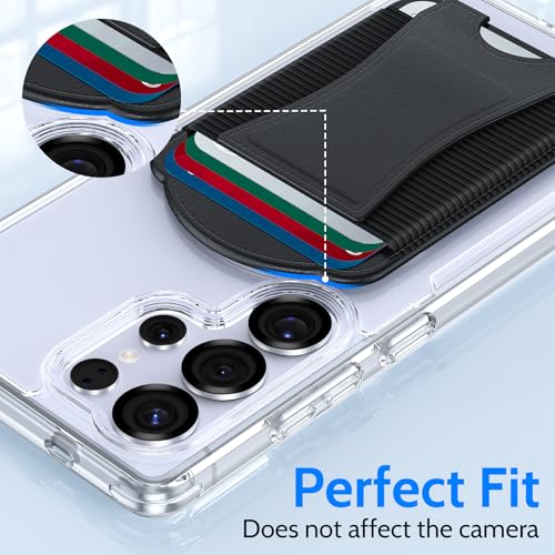 YWXTW 2026 Upgraded Magnetic Wallet for Samsung Galaxy S26/S25/S24/Z Fold 8/ Fold 7 and iPhone 17/16/15/14/13/12 Models, 6 Cards Holder, Minimalist Slim Leather Magnet Wallet - color: Black