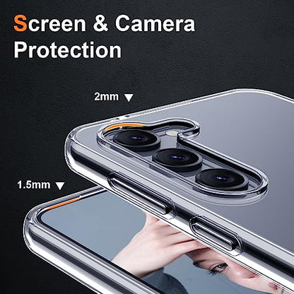 Silicone Clear for Samsung Galaxy S23 Case,Thin with Comfort Grip | Soft Slim-Fit TPU Galaxy S23 Phone Cover,Non-Slip,Shockproof Protection,Scrath-Resistant - size: Galaxy S23