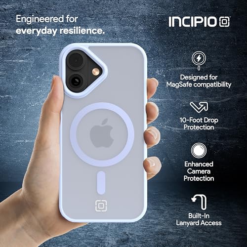 Incipio - Fog iPhone 17, Magsafe Compatible Phone Case, 10ft Drop Tested, Ultra Durable & Shock Absorbing, Scratch Resistant & Slim Profile (Light Blue) - color: Light Blue, size: iPhone 17