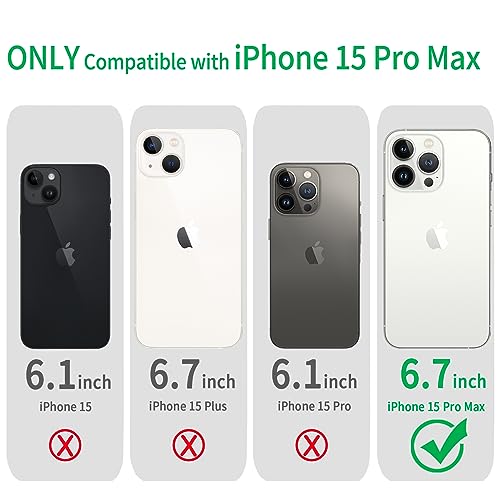 JJGoo Compatiable with iPhone 15 Pro Max Case Clear, Transparent Shockproof Phone Case, Slim Anti-Scratch Hard PC Back Protective Cover Bumper, Clear - color: Clear, size: for iPhone 15 Pro Max