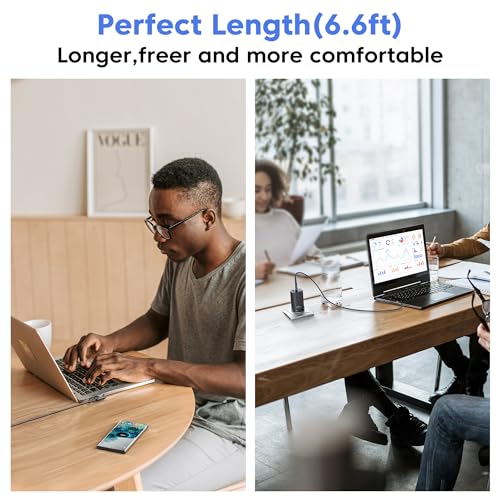 toocki USB C Cable Right Angle, 2-Pack 6.6ft USB A to USB C Charger Cable - color: Black, size: 6.6FT+6.6FT