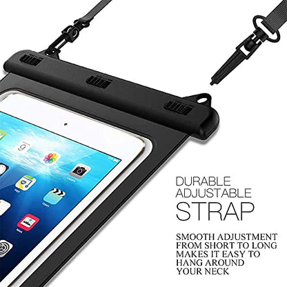 8 inch Waterproof Tablet Case, Tablet Pouch Dry Bag with Lanyard for iPad mini 2019/4 / 3/2, Galaxy Tab A / S2 / Tab E 8.0", ASUS ZenPad, Fire HD 8/7, Lenovo Tab M8, up to 8 inch - size: Tablets up to 8 inch