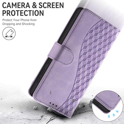 Flip Wallet Case for iPhone 11 PU Leather Purple | RFID Blocking, 3 Card Slots & 1 Cash Pocket, Magnetic Closure, Kickstand Function, Leather Flip Case for iPhone 11 - color: Purple