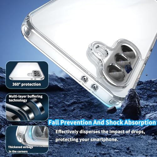 for Samsung Galaxy A36 5G TPU Phone Case (Transparent) | Transparent TPU Smartphone Case, Anti-Fingerprint, Shockproof, Ultra-Thin Durable Protective Cover for Samsung Galaxy A36 - color: Transparent