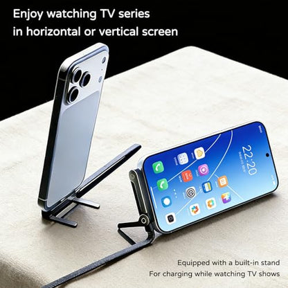 240w Braided Fast Charging Cable with Built-In Phone Stand,Invisible Stand Charging Cable,2026 New Foldable Durable USB-C Cord,90 Degree USB C Cable Right Angle Multi-functional Charger Cord (1)