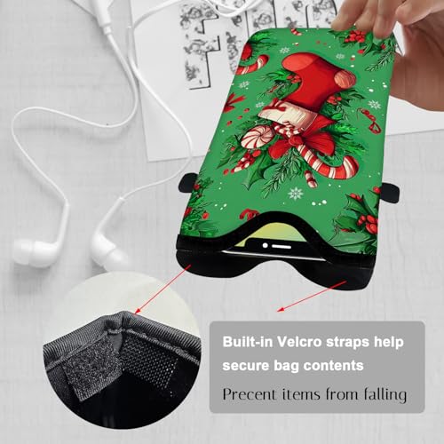 Neoprene Cell Phone Sleeve Pouch Case Bag with Crossbody Strap Neck Lanyard for Women 7.1 X 3.9 in - color: Christmas Gifts