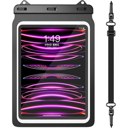 Universal iPad Waterproof Case Dry Bag Pouch for iPad Pro 12.9" 6th/5th/4th/3rd Gen iPad Pro 11" iPad 11th A16 iPad Air 6/5/4 10.9" Galaxy Tab S10+ S9+ S8+ Galaxy Tab S10/S9 FE+ - size: 12.9inch