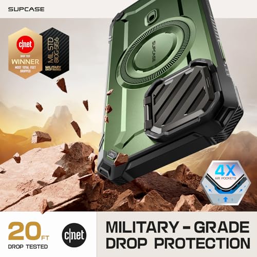 SUPCASE for iPhone 16 Pro Max Case (6.9 inch)with Camera Cover Stand Guldan | Compatible with MagSafe, Camera Control Button, Military-Grade Drop Protection, Heavy Duty Rugged Magnetic Case, UB Mag XT - color: Guldan