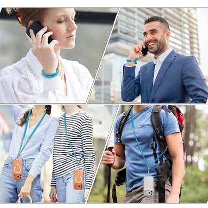 VVAAGG Cell Phone Lanyard for iPhone Crossbody Phone Strap - color: Skyblue