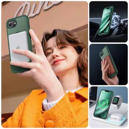 TOCOL for iPhone 17e Case, Compatible with MagSafe, Alpine Green - color: Alpine Green, size: Iphone 17e
