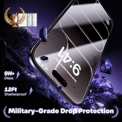 GolbinBox for iPhone Air Screen Protector Tempered Glass, [12FT Military-Grade Shatterproof] [9H Hardness] Full Coverage Film for iPhone 17Air 6.5", 2 Pack - size: iPhone 17 Air-6.5inch