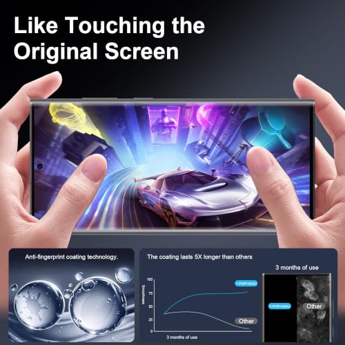 V-PORYADKU 2+2 Pack for Samsung Galaxy S23 Ultra Privacy Screen Protector - size: 6.8-inch