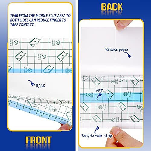 BBTO 50 Pcs Transparent Waterproof Adhesive Dressing Bandage, 8 x 8 Inch - size: 8x8 Inch (Pack of 50)