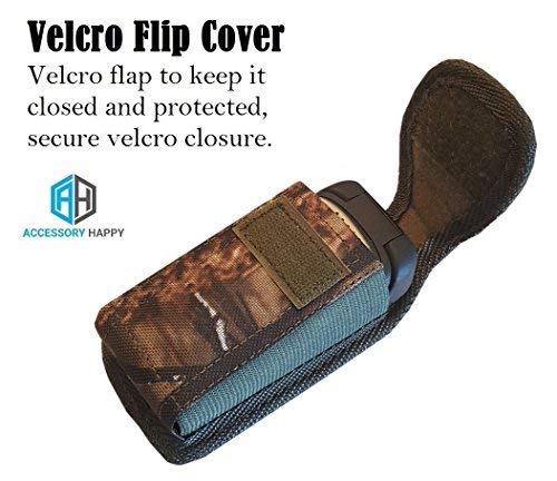 Military Grade Cell Phone Case, Camo Rugged Pouch Holster Nylon Metal Flip Phone Belt Case Fits Kyocera Cadence S2720, DuraXTP, DuraXV LTE, DuraXV Plus, DuraXE, Most Large FLIP Phones & Insulin Pumps - color: Vertical Flip Phone Camo Large