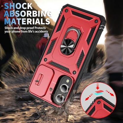 PASNEW Case for Samsung Galaxy S25Edge,6.7",Red - color: Red, size: Galaxy S25 Edge (6.7 inch)