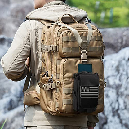 Tactical Molle Utility Pouch Cell Phone Pouch, Waist Bag Belt Pouch for Men, EDC Bag Gadget Organizer Vest Pack Purse Mobile Phone Case Hunting Compact Bag for Runing - color: Green