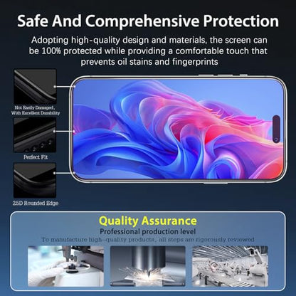 MAYtobe 2-Pack Screen Protector for iPhone 17 Pro Eye Care Tempered Glass - size: iPhone 17 Pro