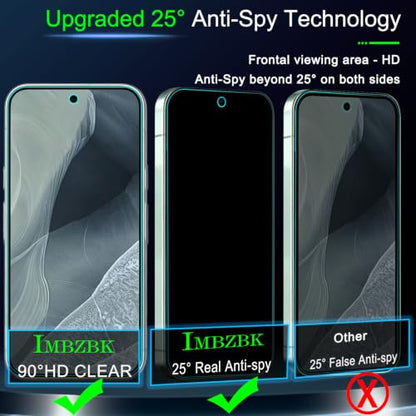IMBZBK Privacy Screen Protector for Google Pixel 11, 3+3 Pack - color: Google Pixel 11-Black