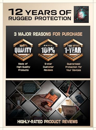 SUPCASE for Samsung Galaxy S24 Case with Stand [2 Front Frames] [Built-in Screen Protector & Belt-Clip] [Military-Grade Protection] Heavy Duty Rugged Kickstand Phone Case for Galaxy S24 6.2", Black | 2x Front Frame, Invisible Kickstand, Belt Clip Holster,