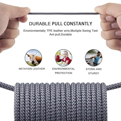 FEEL2NICE iPhone Charger Cable (3 Pack 6 Foot), [MFi Certified] 6 Feet Nylon Braided Lightning Cable, iPhone Charging Cord USB Cable Compatible with iPhone 11/Pro/X/Xs Max/XR/8 Plus /7 Plus/6/ iPad