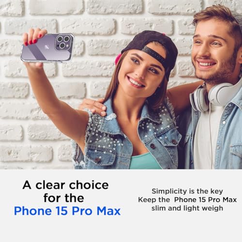 AICase Compatible with iPhone 15 Pro Max Clear Case(6.1"),Heavy Duty Drop Protection Full Body Rugged Shockproof/Dust Proof 3-Layer Military Protective Tough Durable Compatible with iPhone 15 Pro Max - color: Clear_Multi-layer