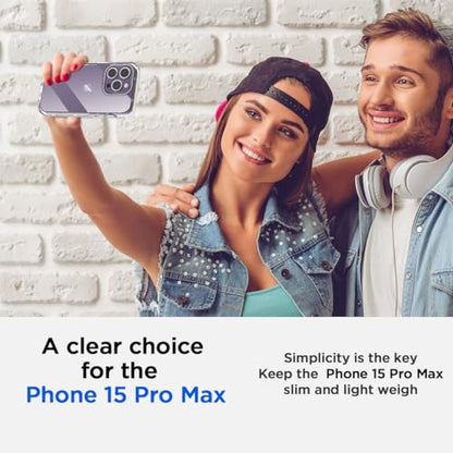 AICase Compatible with iPhone 15 Pro Max Clear Case(6.1"),Heavy Duty Drop Protection Full Body Rugged Shockproof/Dust Proof 3-Layer Military Protective Tough Durable Compatible with iPhone 15 Pro Max - color: Clear_Multi-layer