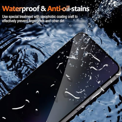 2 Pack Privacy Screen Protector for Samsung Galaxy A57, Tempered Glass Film full Coverage Anti Scratch, Anti-Spy, 9H Hardness, Bubble Free for Samsung Galaxy A57 Privacy Screen Protector - size: Samsung Galaxy A57