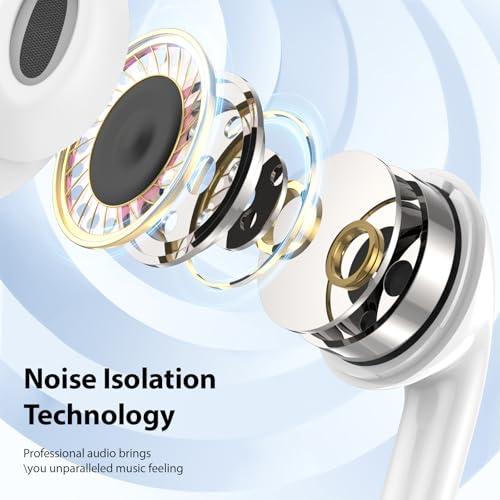 USB C Earbuds Headphone for iPad 10th Gen for iPhone Duo 18 Pro 17 15 White - color: White