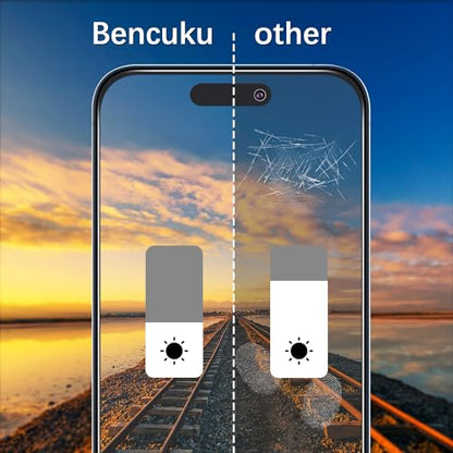 2+2 Pack Privacy Screen Protector for iPhone 14 Pro Tempered Glass - size: (Privacy)iPhone 14 Pro 6.1 Inch