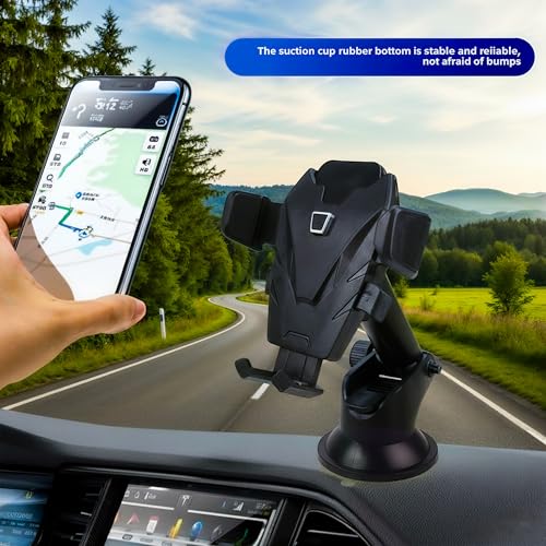 Suction Car Phone Mount | 360 Rotatable Car Phone Holder & Universal Car Phone Holder with Suction Cup | Adjustable Window Phone Mount for Car | Car Cellphone Accessories for SUV, Truck - style: E