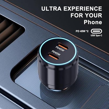 Samsung 45W USB-C Charger, 45W PPS Super Fast USB-C Wall/Car Charger