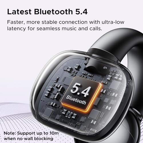 UGREEN HiTune S3 Open Ear Earbuds, Bluetooth 5.4, Clip on Earbuds, Black - color: Black
