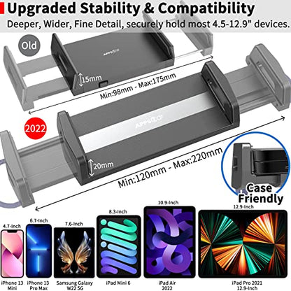APPS2Car Upgraded Tablet Car Mount for iPad Truck Holder Long Arm Extension - style: 2nd Generation
