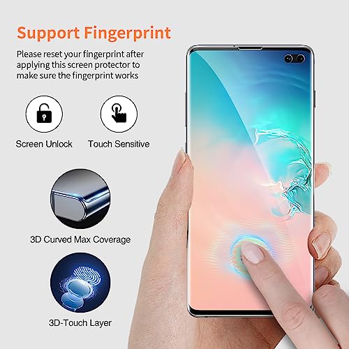 3 Pack TPU Screen Protector for Samsung Galaxy S10 Plus [Not Glass] - size: Galaxy S10 Plus