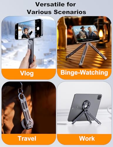 Magnetic iPad Tripod Stand Phone Holder for iPad Pro/Air/Mini & iPhone