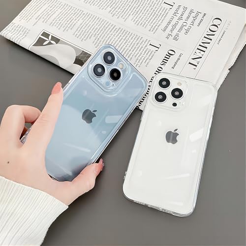 Designed for iPhone Case,Premium Sleek Crystal Clear,Anti-Yellowing Anti-Scratch Full Body Protection,Soft TPU Transparent Ultra Thin Slim Shockproof Phone Case (iPhone 13 Pro Max,Clear) - size: iPhone 13 Pro Max