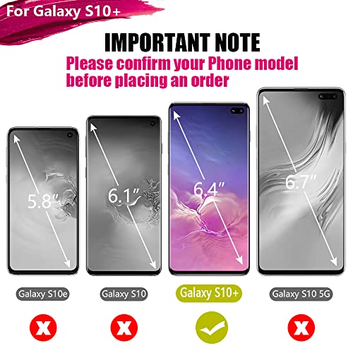 Battery Case for Samsung Galaxy S10+ Plus, 5000mAh Rechargeable Extended Battery Charging Case, Add 150% Extra Juice (6.4 Inches) Black