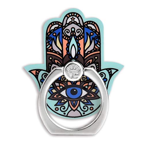 VELVET CAVIAR Cell Phone Ring Holder - Finger Ring & Stand - Improves Phone Grip Compatible with iPhone, Galaxy, Most Smartphones (Hamsa Hand) - color: Hamsa Hand