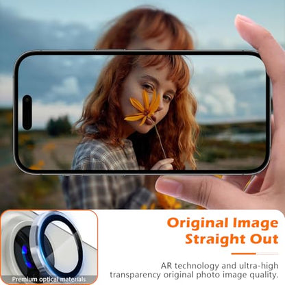 imluckies for iPhone 16 Pro - iPhone 16 Pro Max Camera Lens Protector, AR+AF Tempered Glass, 9H Ultra-Tough Metal Individual Lens Cover, HD Clear Camera Accessories, Case Friendly - White Titanium - color: White Titanium