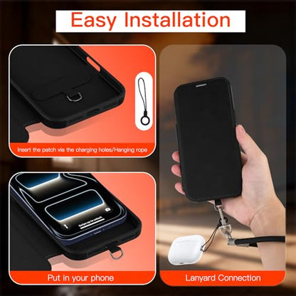 Wallet Phone Case Crafted for iPhone 17 Pro Black | PU Leather Phone Case Flip Cover Wrist Strap Card Holder Slots - color: Black-2, size: iPhone 17 Pro