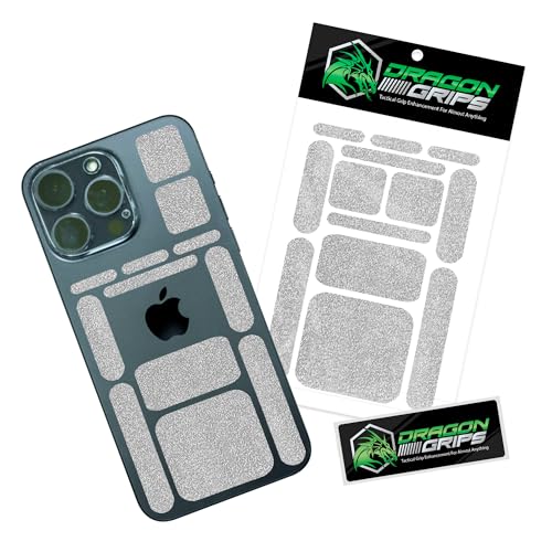 Dragon Grips 13pc Rubber Grip Tape, Non-Slip Adhesive Phone Grip Stickers - color: Clear, size: 1 pack